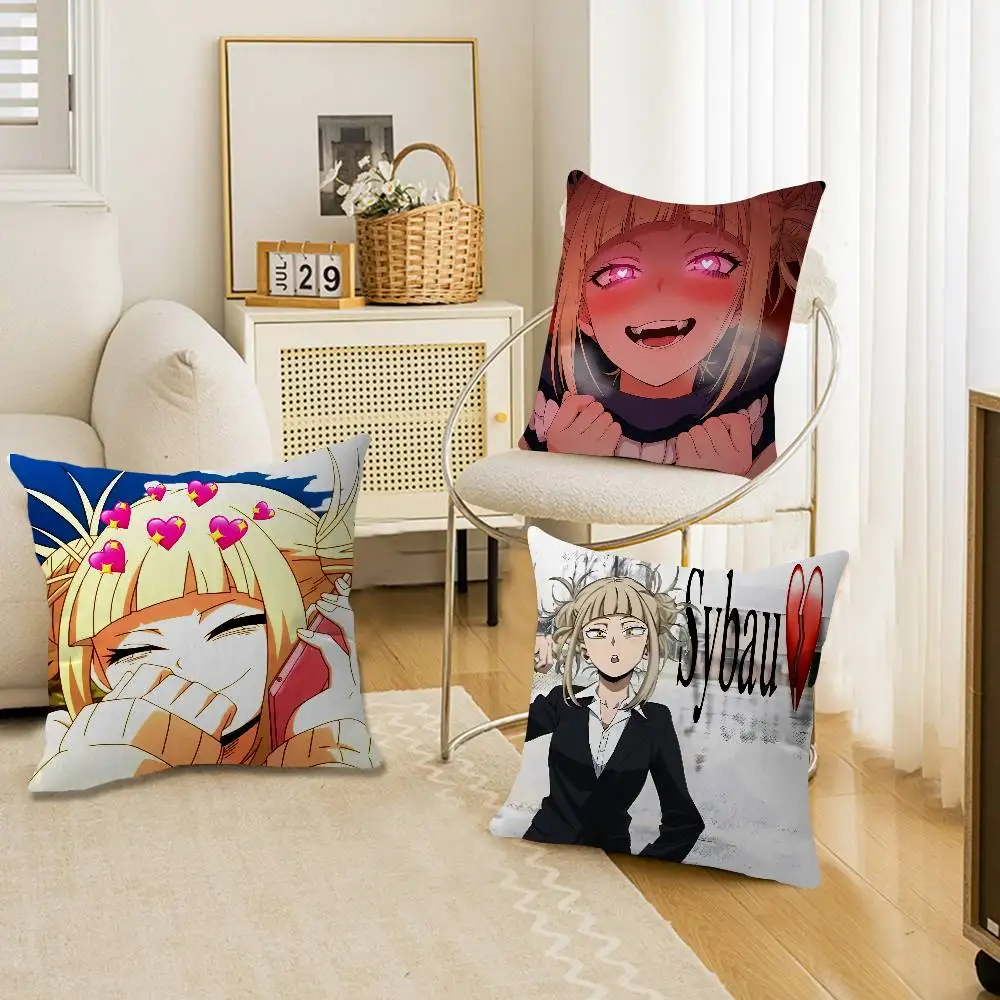My Heroes Toga Himiko Decorative Room Aesthetics Pillow Case Home Decor Bedroom Sofa Bed Couch Pillow Cover 45x45
