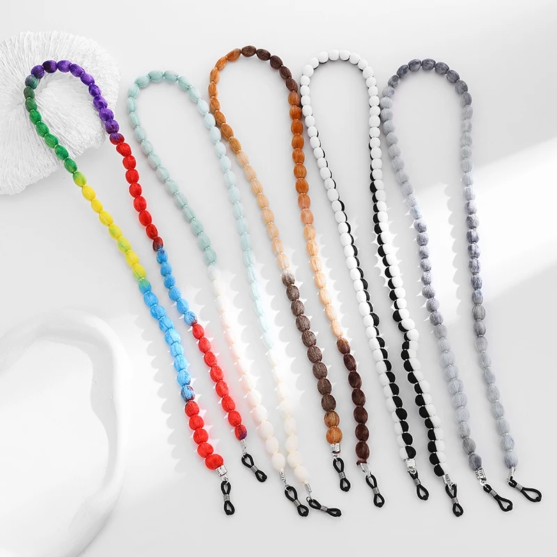 مع يو |   النايلون خيط القطن سلسلة النظارات الفولاذ المقاوم للصدأ للجنسين الرجال النساء الملحقات نظارات الخريف الشتاء جديد