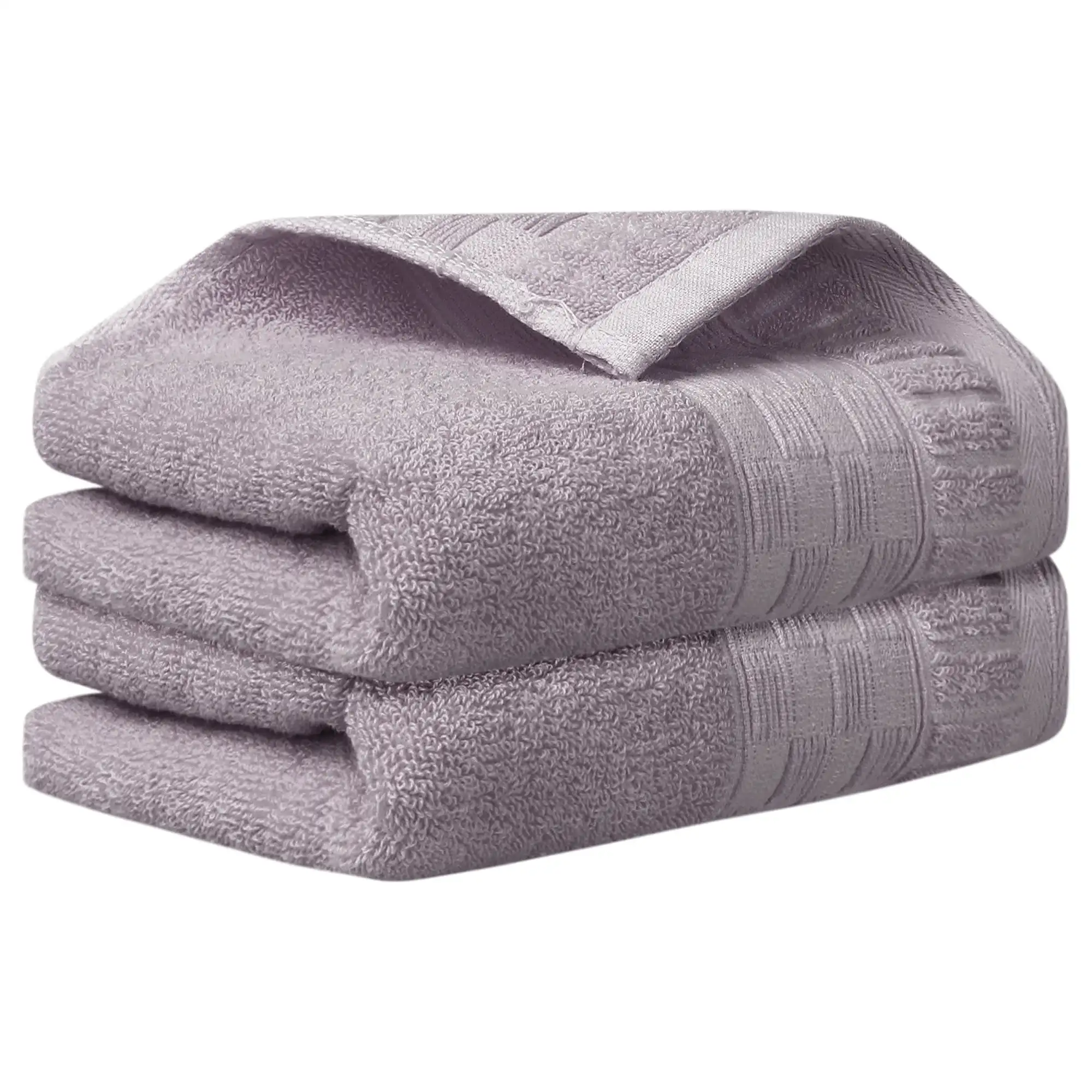 

6 Piece 100% Cotton Towel Set, 2 Bath Towels, 2 Hand Towels, and 2 Face Towels, Coffee