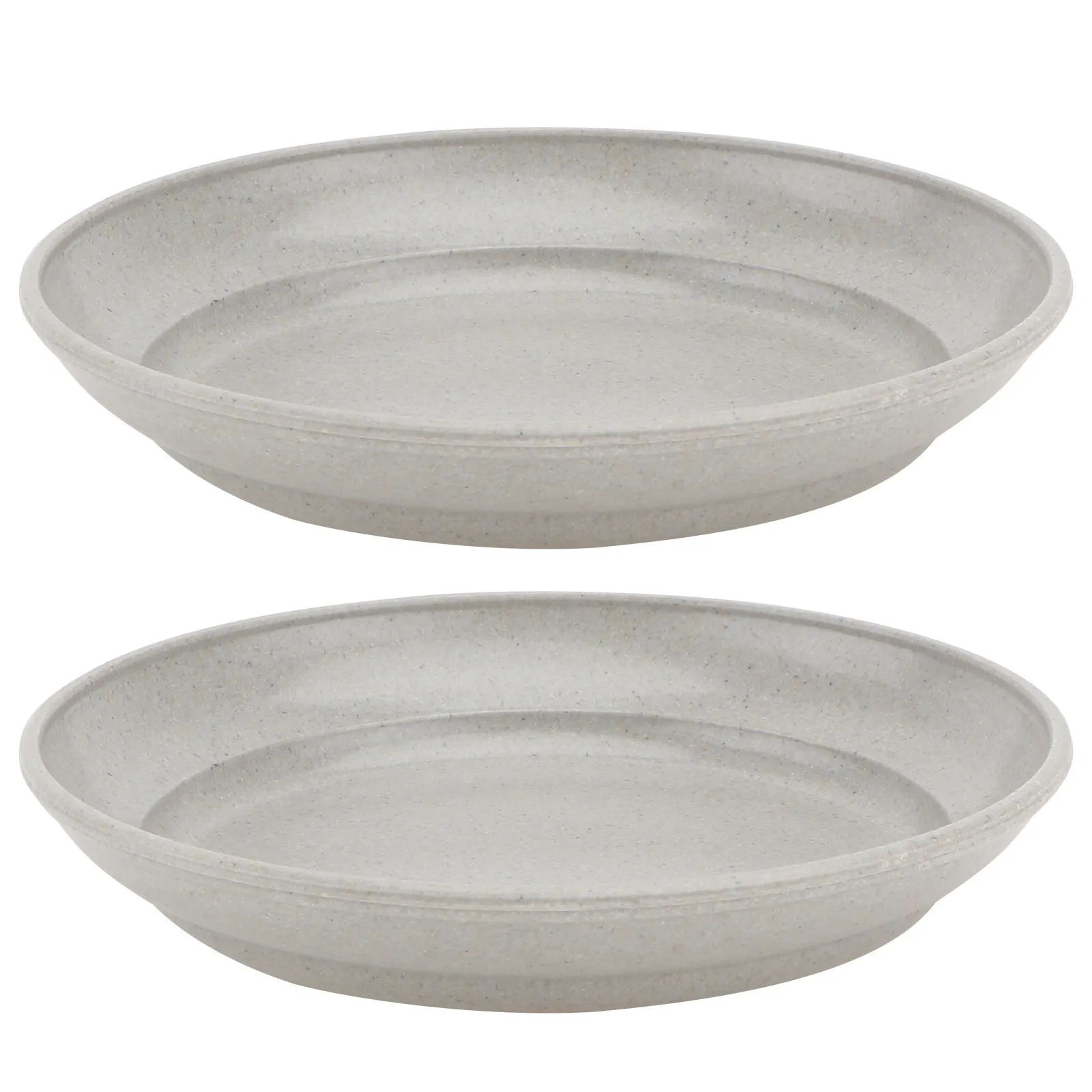 2Pcs Thickened Plastic Flowerpot Tray Plant Pot Saucer Water Tray for Indoor Outdoor Use Non Deformable Flat Design Easy Clean