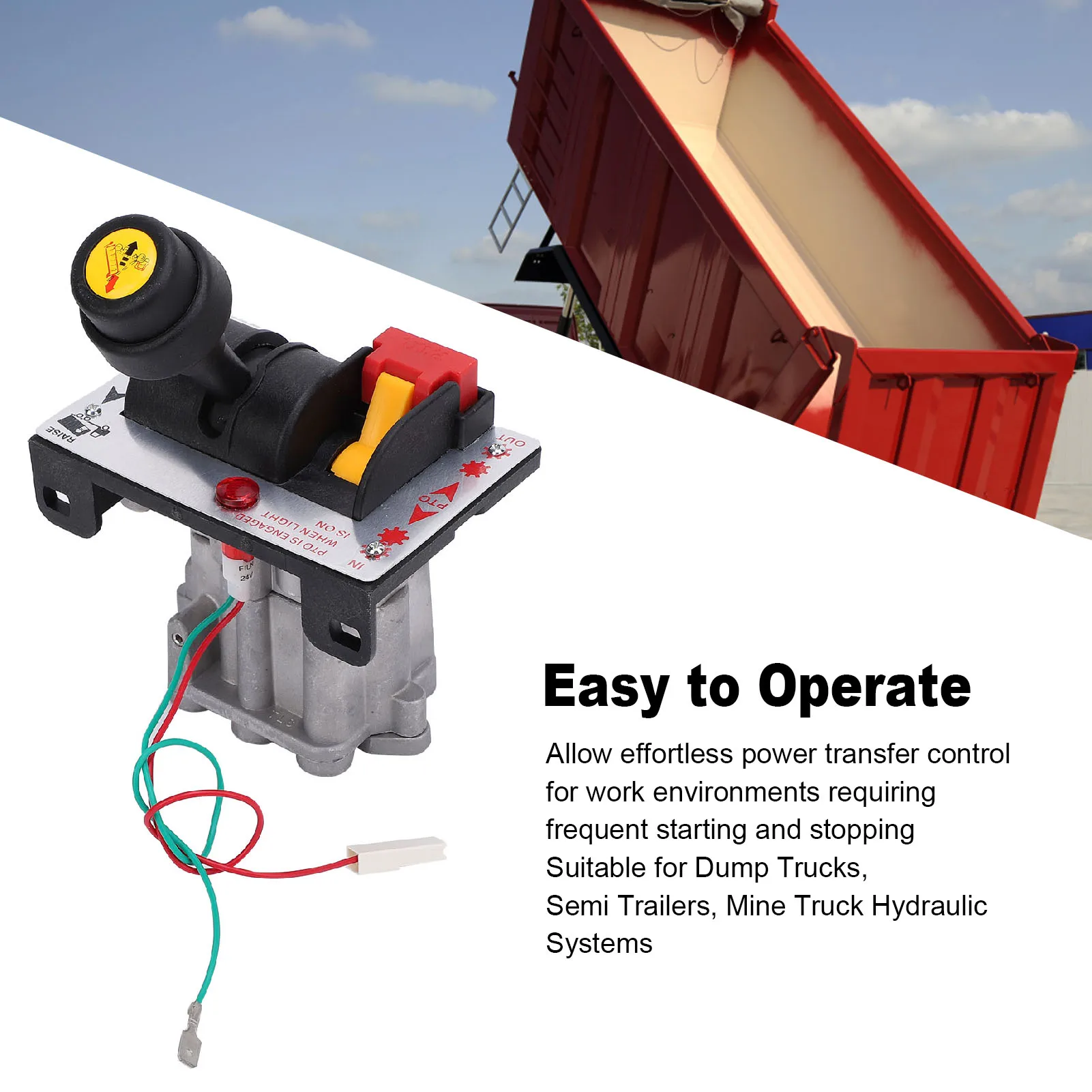 

Dump Truck Tipper Control Valve with PTO 6 Hole 4 Gear Quick Response Slow Down Function for Hydraulic System