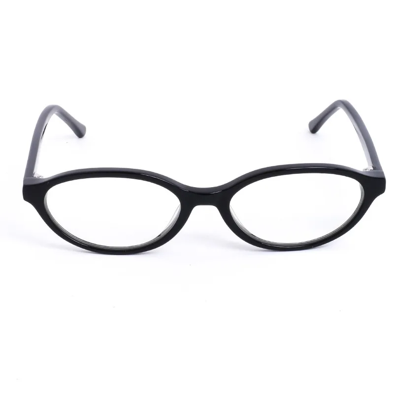 

Модные женские оправы для очков из ацетата, овальные, черные, для коррекции зрения, 135 мм