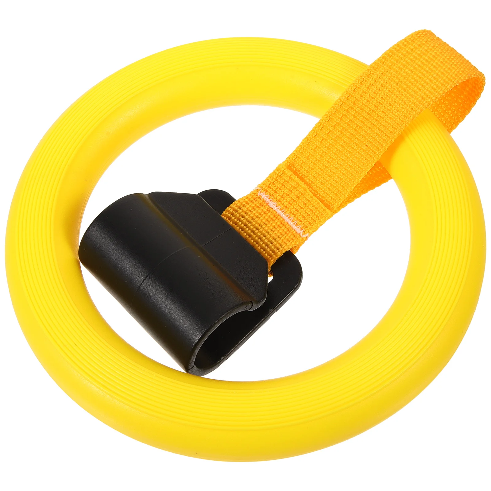 

Baby Bed Pull Plastic Nursery Cot Safety Stand Rings for Infant Yellow Non Adjustable Standing Gym Assist
