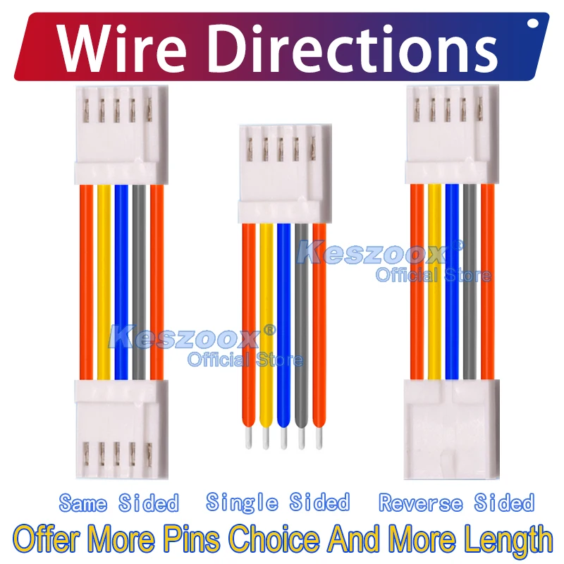 JVC EI2.5mm Wire Connector 2/3/4/5/6/7/8/9/10/11/12Pin Cable Crimp Terminals Block Jack Plug Connectors 22AWG Copper wire 2.5mm