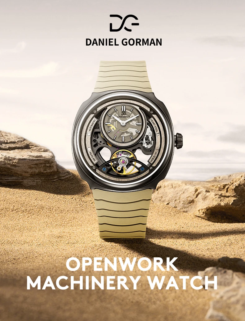 Couple Automatic Watches Luxury Skeleton Mechanical Watch Waterproof Stainless Steel Luminous Wristwatch Gorman Watches DG Brigh