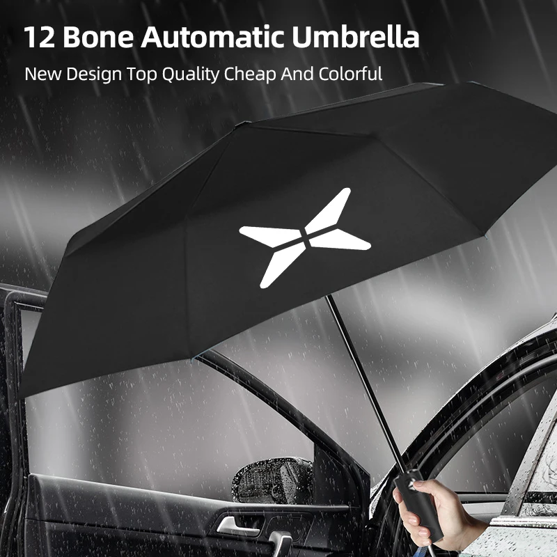 Car Fully Automatic Folding Umbrella Sunshade Accessories For Xpeng P7 G3 G3i G9 P5 X2 N5 F30 H93 Beta 2019 2020 2021 Parasol