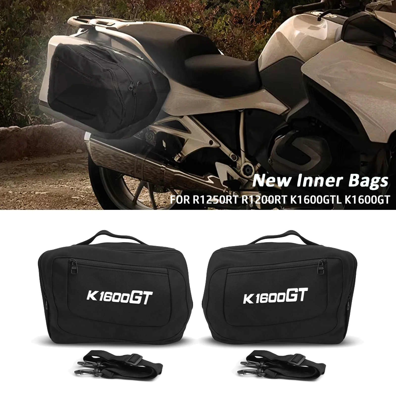 For BMW R1250RT R1250 RT R1200RT K1600GTL K1600GT Motorcycle Nylon Luggage Inner Bag Case Liner Bags Side Box Pannier Saddlebag