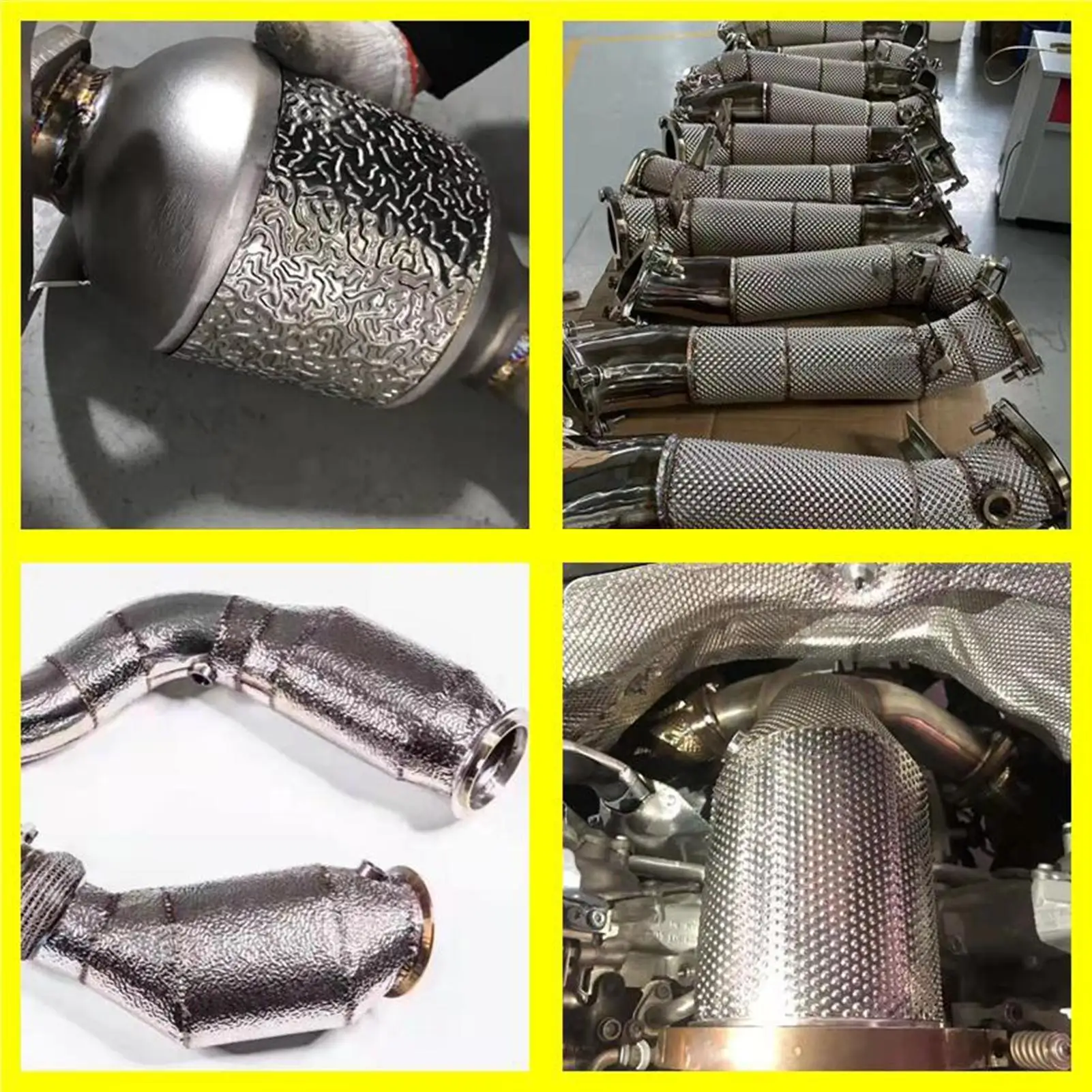 Exhaust Heat Shield Automotive Heavy-Duty High Temp Cuttable Sleeve Exhaust Heat Sleeve For Motorcycle ATV SUV Muffler Battery