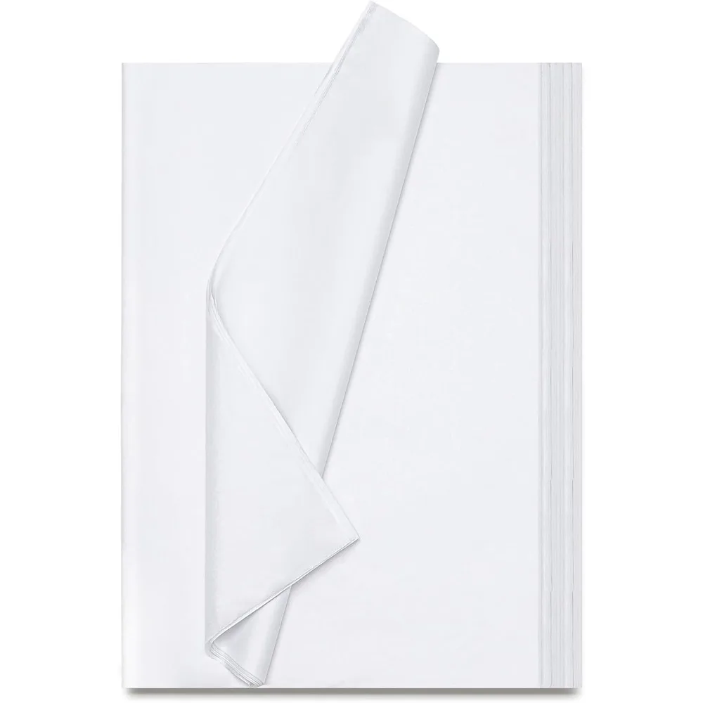 

White Tissue Paper for Gift Bags, 115 Sheets of 14 x 20 Inches White Wrapping Paper, Gift Wrapping Tissue Paper Bulk fo