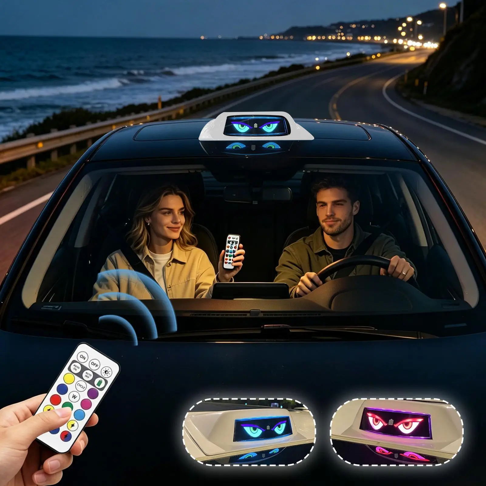 Wireless Cab Lights 3600mAh Solar Powered Remote Control Glow Marker LED Lights For Car For Automotive Motorcycle Bike Trailer
