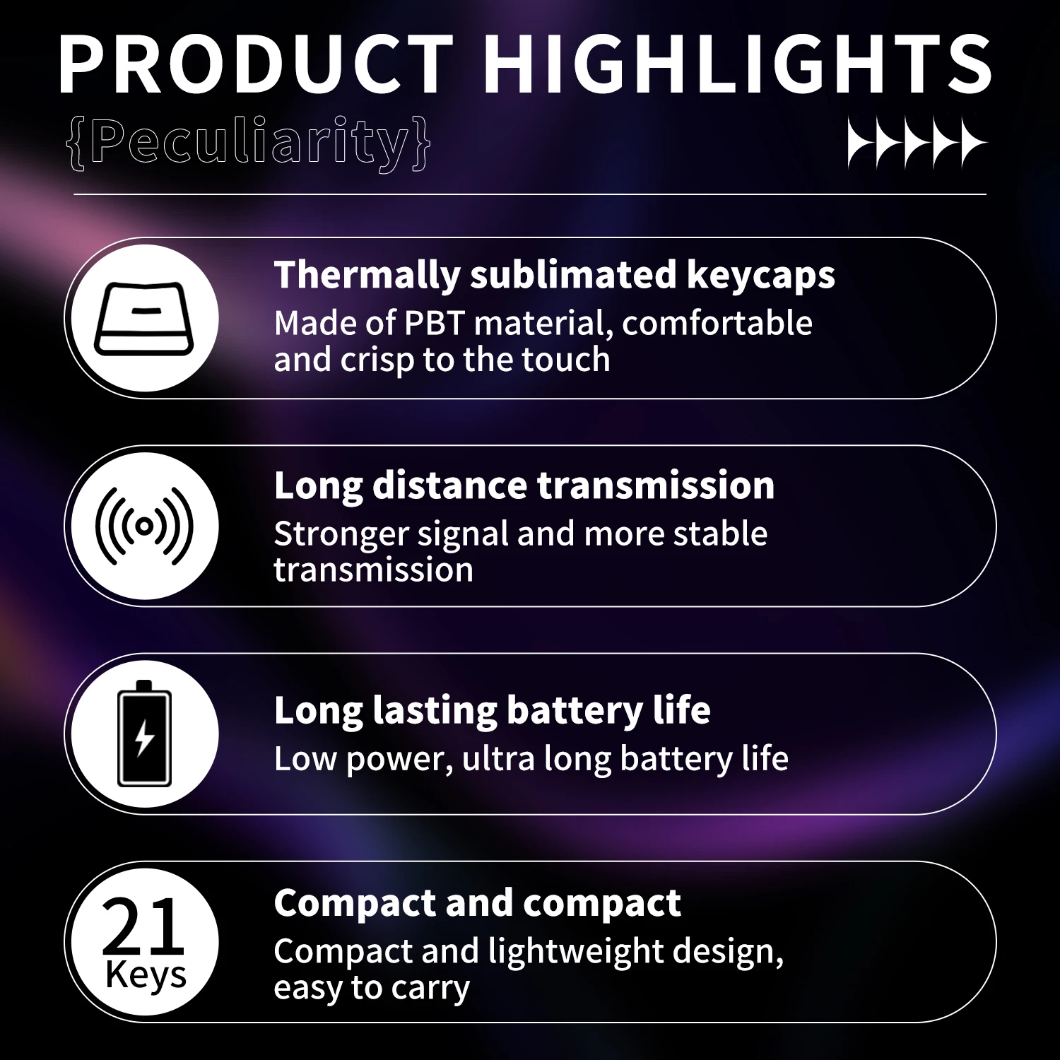 21-Key Wireless Mechanical Keyboard Number Pad Tri-Mode Cartoon Numeric Keypad with Hot-Swappable Switches RGB Backlight