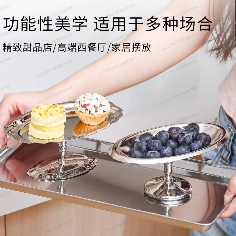 

Вирусно-известная популярная чаша для десертов из нержавеющей стали 304, ретро-чаша на ножке для пудинга, мороженого, коммерческого использования, легко моется, прочная.