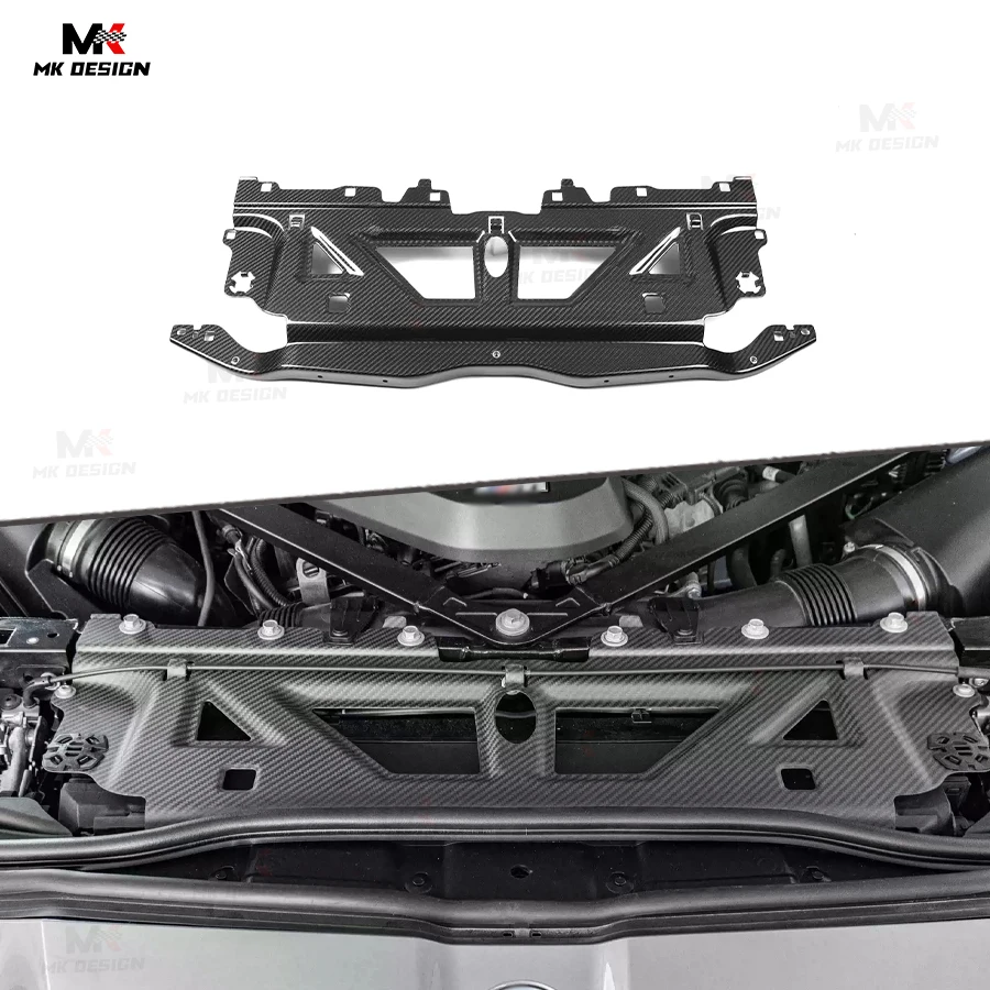 

Dry Carbon Fiber Engine Bay Radiator Protective Trim Cooling Shroud Slam Panel Cover for W G80 M3 G82 G83 M4 Car Accessories