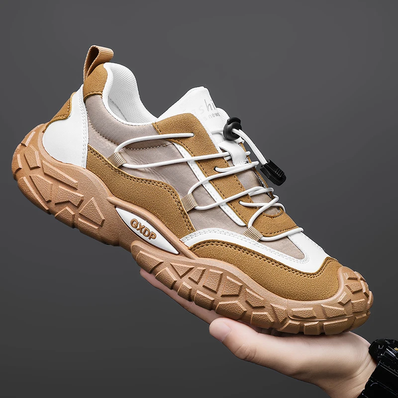 

Pu Leather Breathable Anti Slip Sports Sneakers Autumn New Men Casual Shoes Four Seasons Lightweight Wear-resistant Man Footwear