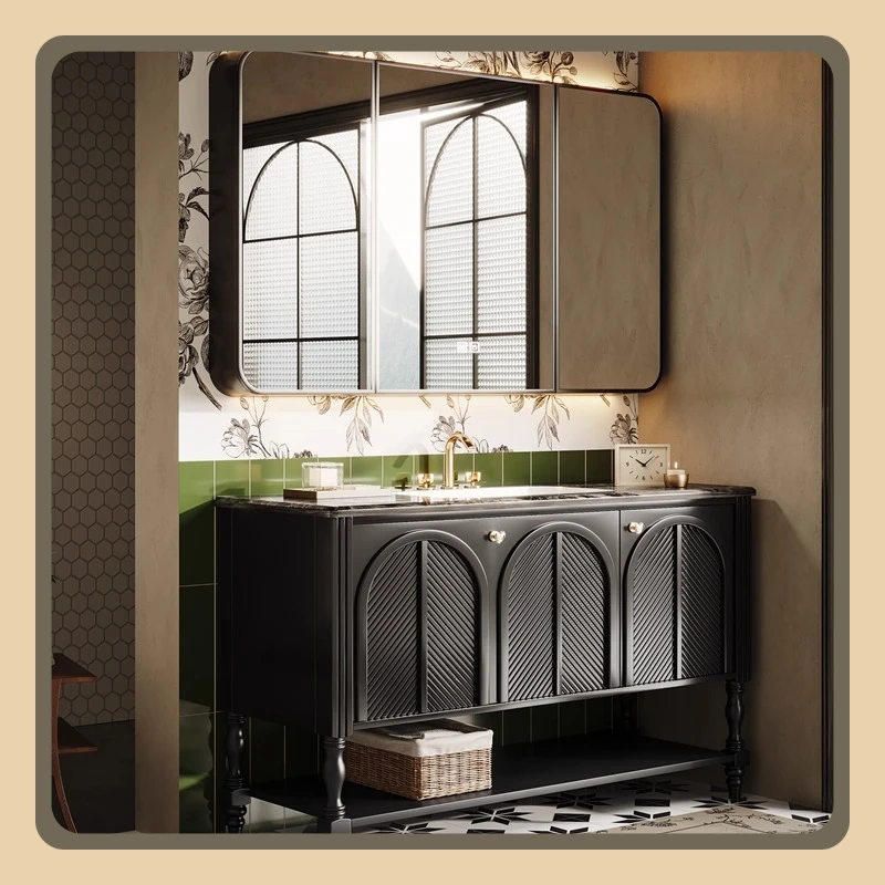 Mobile da bagno combinato lavabo WC lavabo integrato