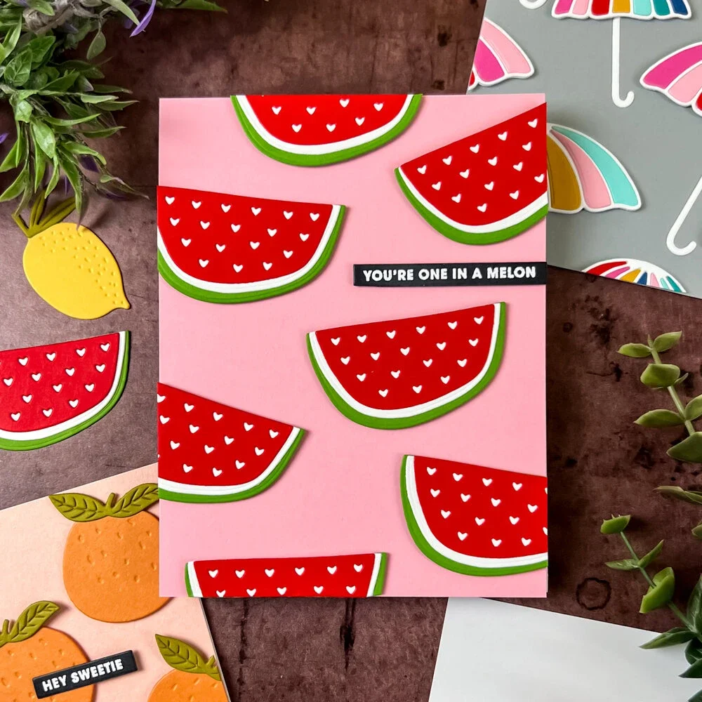 الفواكه الطازجة والمظلات الأزهار ورقة قطع يموت القوس منزل لافتات يموت قطع مجموعة DIY بها بنفسك سكرابوكينغ ورقة بطاقات صنع جديد