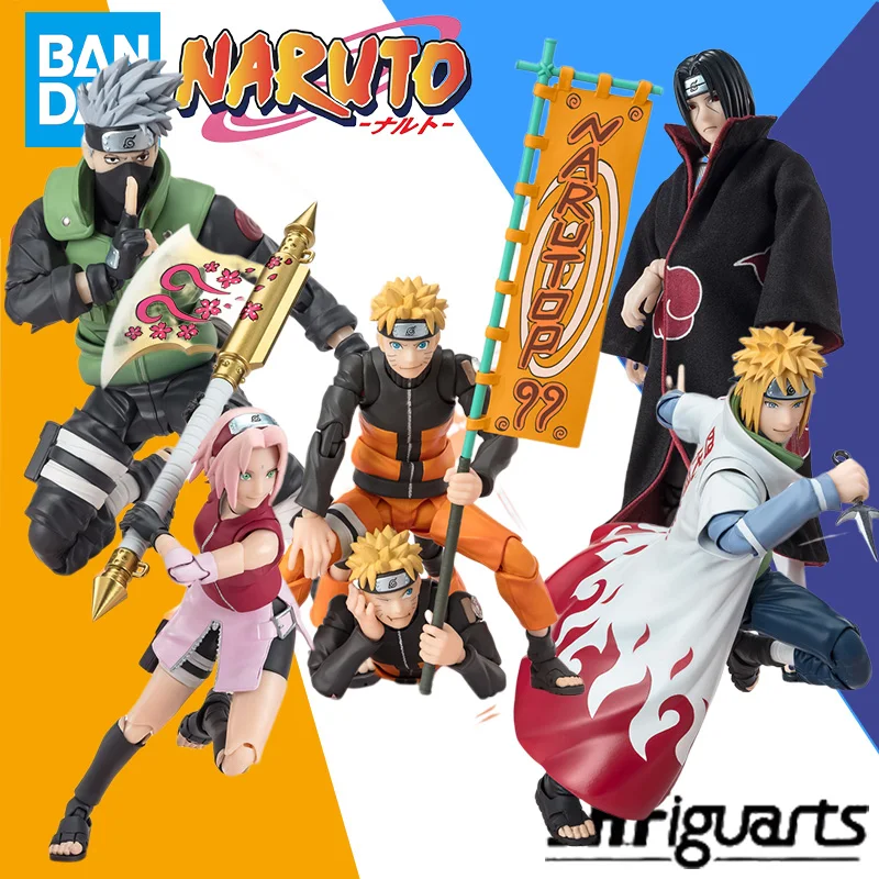 

Оригинальные фигурки в наличии Bandai S.H. Фигурка SHF Minato Namikaze-серия NARUTOP99-Аниме Фигурка модель Finishe игрушка подарок для ребенка