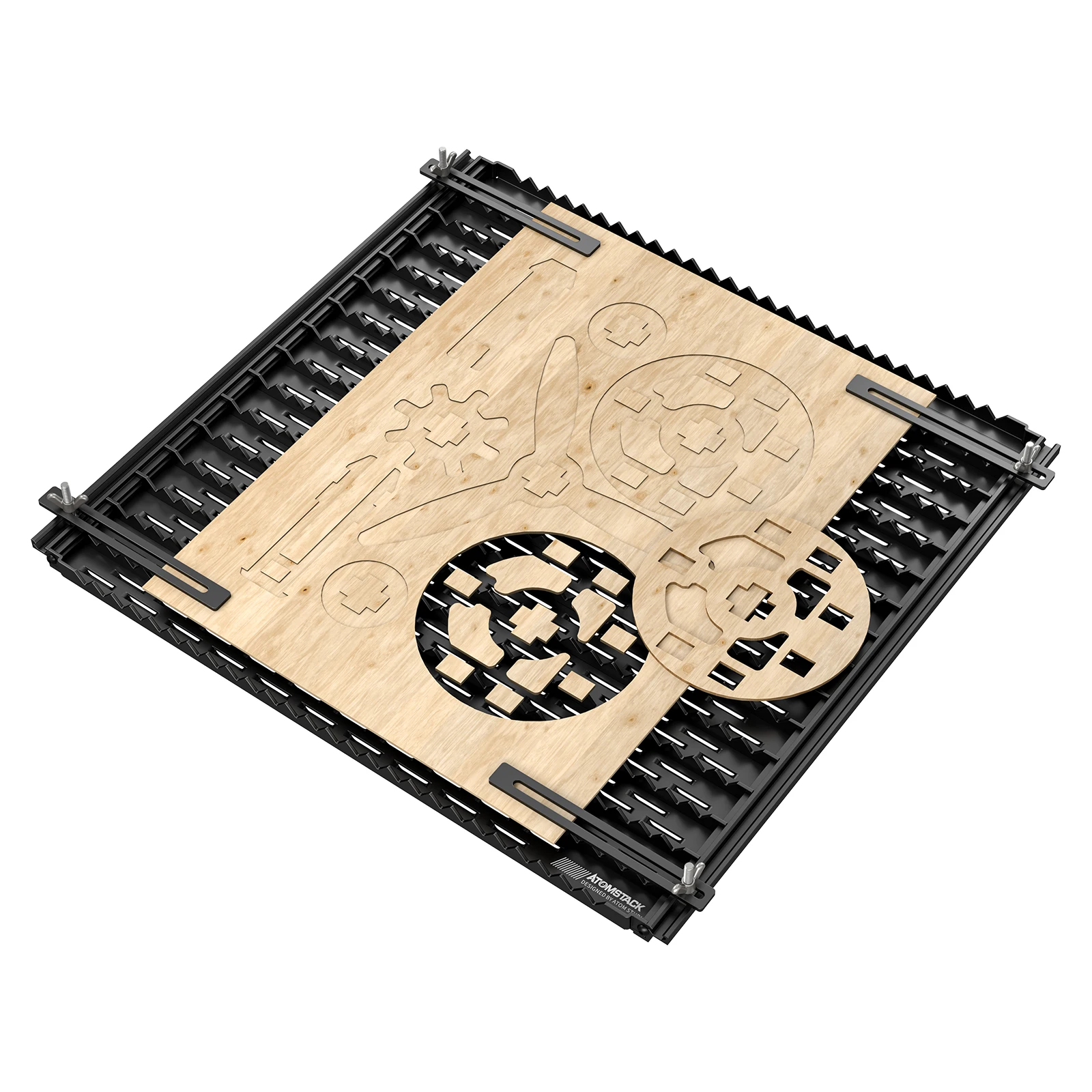 Imagem -02 - Matrix Destacável Trabalhando Painel Conjunto com Acessórios Dobrável Laser Cut Protection Board 850*460 mm 425*460 mm Atomstack-f3