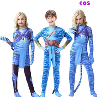 2025 New Z Avatar Costume for Kids Cosplay Alien Children Boy and Girl  Avatar The Way of Water Christmas Halloween and Masq ★ ★
