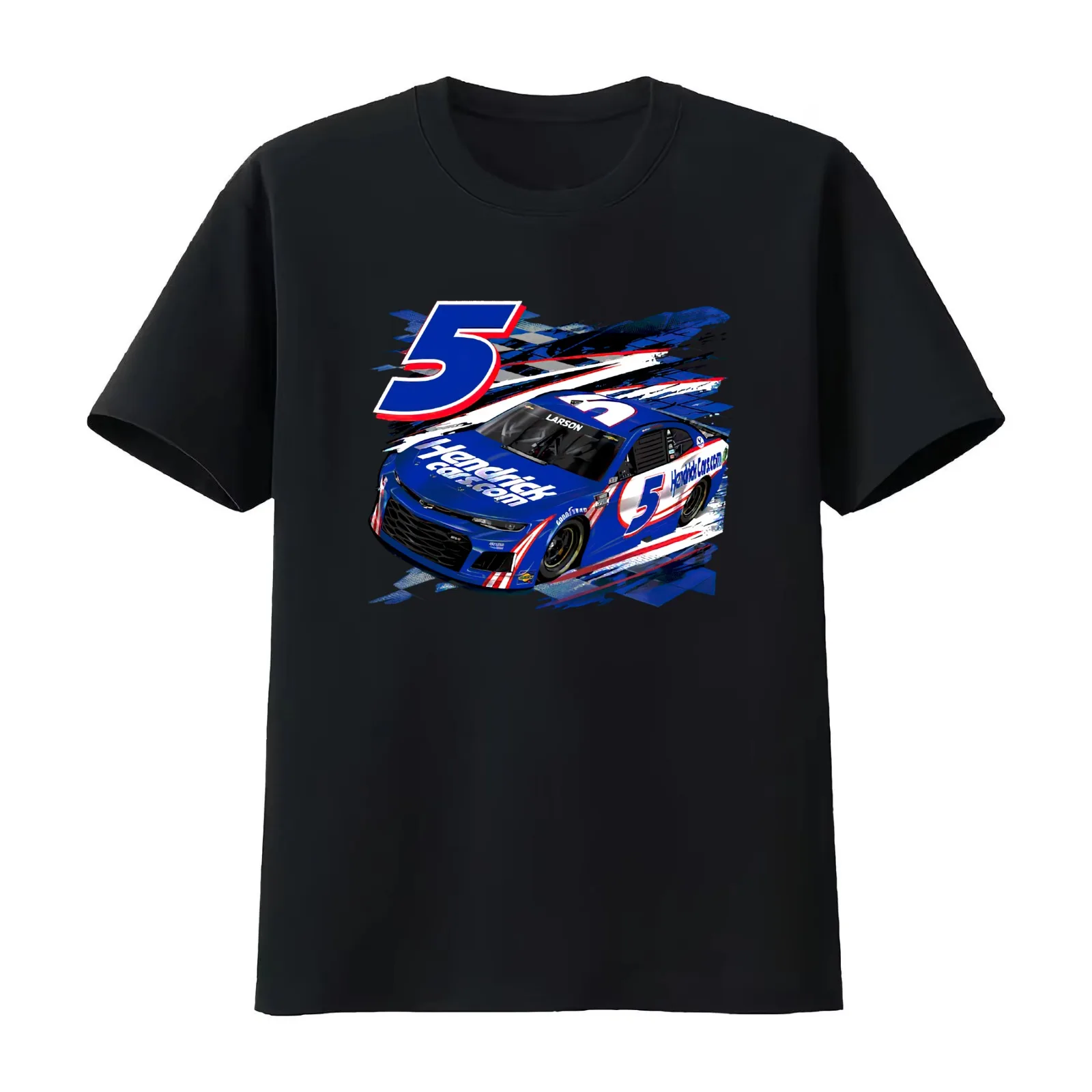 Kyle Larson wins at Nashville Kyle Larson T-Shirt Summer Casual Cotton Tee Oversized Streetwear Tops Vintage Graphic Print