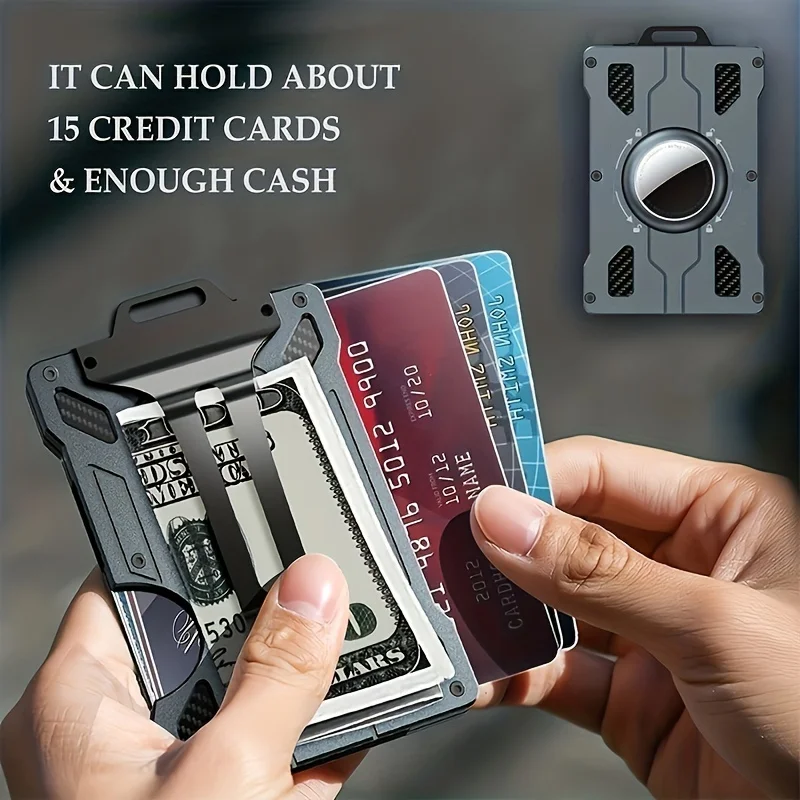 Secure Your Credit Cards & ID with This Stylish Minimalist Card Holder Wallet for Men