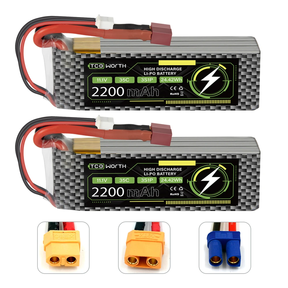 1PCS 3S 11.1V RC Lipo battery 2200mah 4200mah 5200mah RC Battery with Deans XT60 Connectorfor RC Car Drone Boat Hobby Model