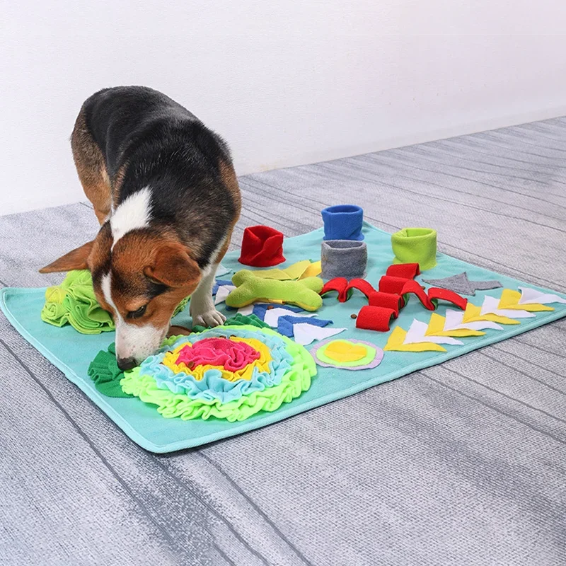 Pet Chewing Sound Toys Big Dog Sniffing Mat Plant Garden Sniffing Pad Food Storage Decompression Puzzle Interactive Dog Toys