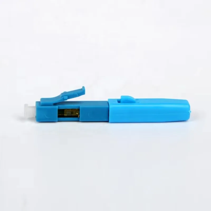 Pre-Polished LC UPC Fiber Optic Fast Connector Quick Adapter For Round & Flat Cable FTTH Field Installation Work