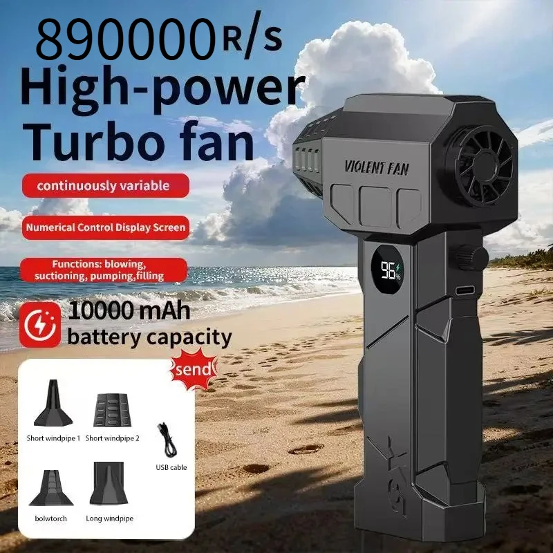 

890,000 RPM Wind Speed 70 m/s Industrial Duct Blower Powerful Blower Upgraded TurboFan X5 Mini TurboFan Handheld Brushless Motor