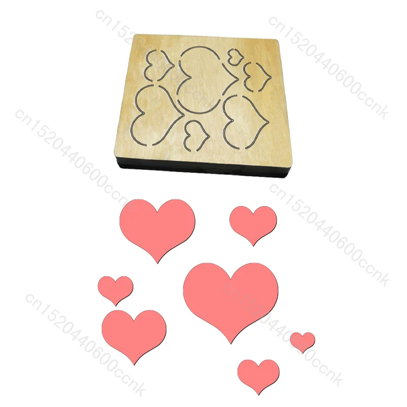 

Новый «любящее сердце» деревянные штампы Трафаретный вырубной штамп Скрапбукинг/несколько размеров/V-1291