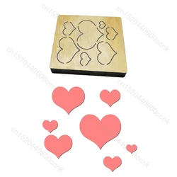 New Love heart Wooden Dies Cutting Dies Scrapbooking /Multiple Sizes /V-1291