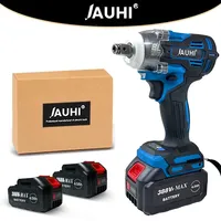 JAUHI 388VF 520 N.M Torque Brushless Electric Impact Wrench 1/2 In With 20000mAh Lithium-Ion Battery For Makita 18V Battery