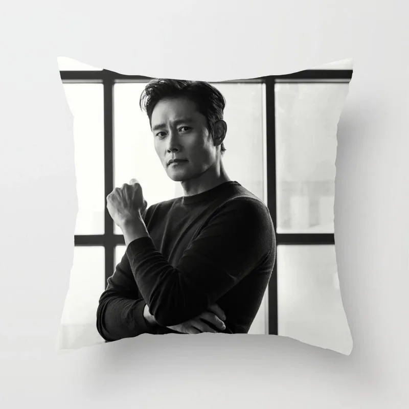 

Lee Byung hun Cushions Covers,Geometric Abstract Art Throw Pillow Case Sofa Cushion Cover Home Decor (45cm x 45cm)