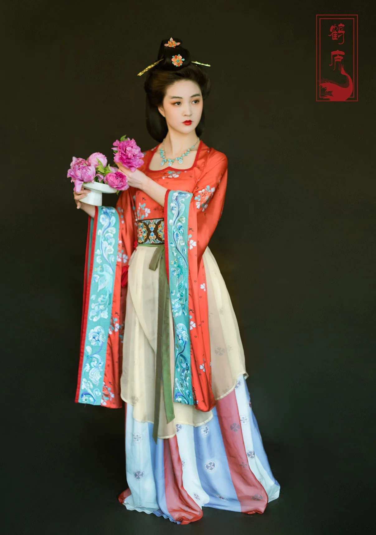 

Helu Hanfu Tang de Prince b Lady Collar Restored Sle Polyester Blend Fiber 00% Traditional Chinese Costume Skirt