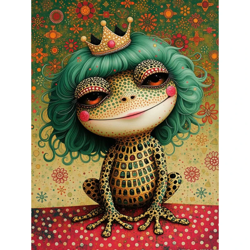 500/1000/1200/2000 PCS Jigsaw Puzzles Frog Prince Animal Abstract Family Activity Games for Gameroom Bedroom Gift Home Decor