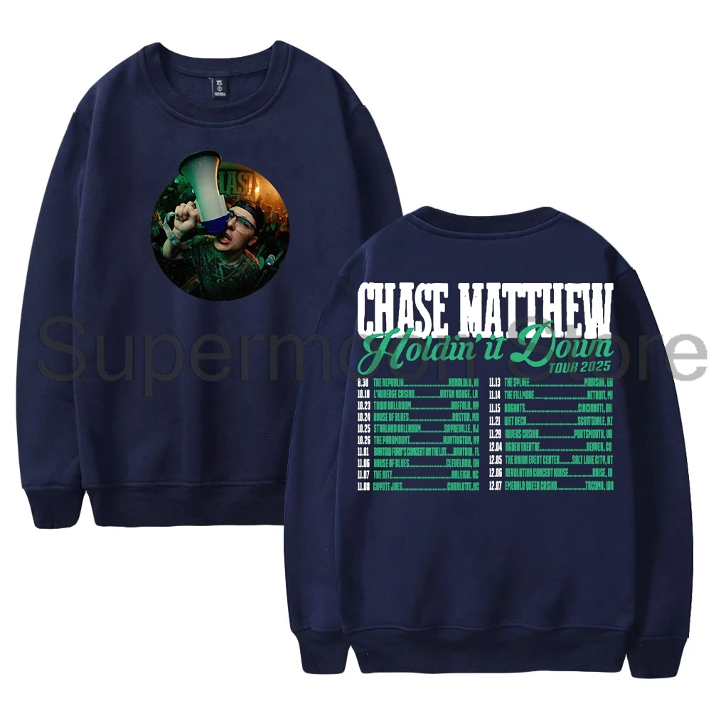 سترة تشيس ماثيو هولدمين إت داون تور 2025 بياقة دائرية وأكمام طويلة ملابس الشارع الشهير للنساء والرجال