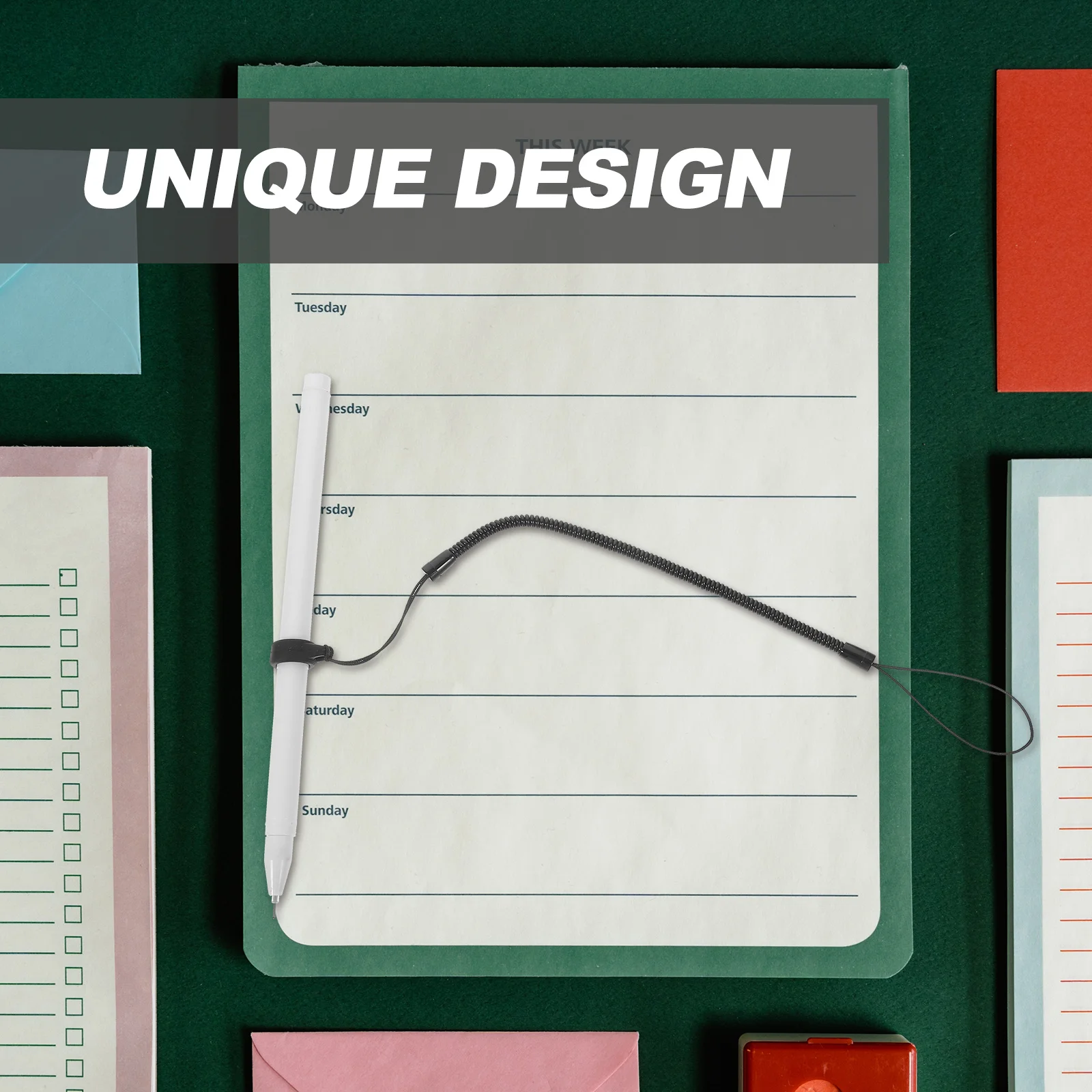 

8pcs Stylus Anti-Lost Rope Handwriting Pen Lanyard Retractable Cord For Touchscreen Pen Safety Strap Spring Rope