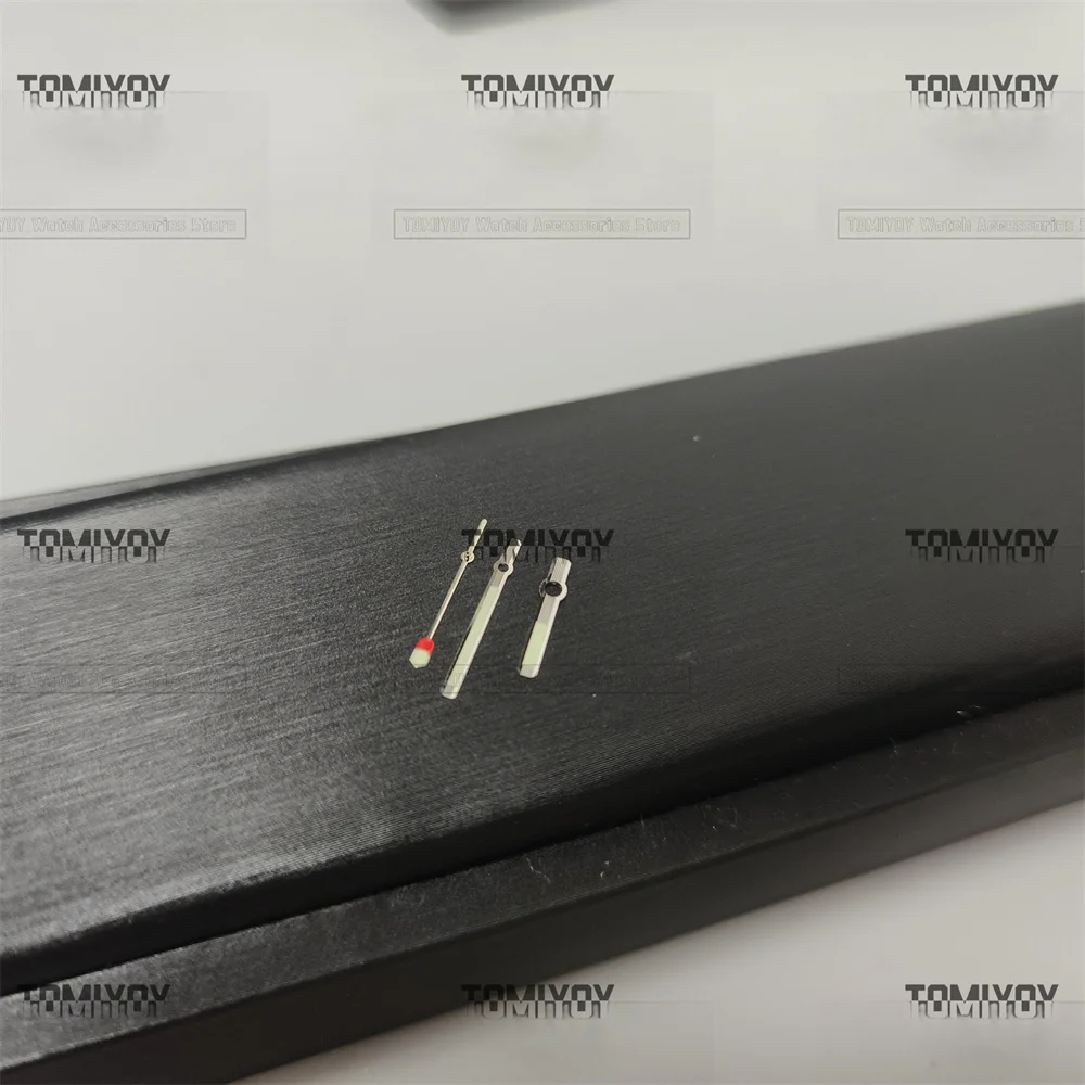 Abalone Brushed SKX6105 Stainless Steel Watch Hand Japan C3 Super Green Luminous Fit For NH35 NH36 Automatic Movement Watch