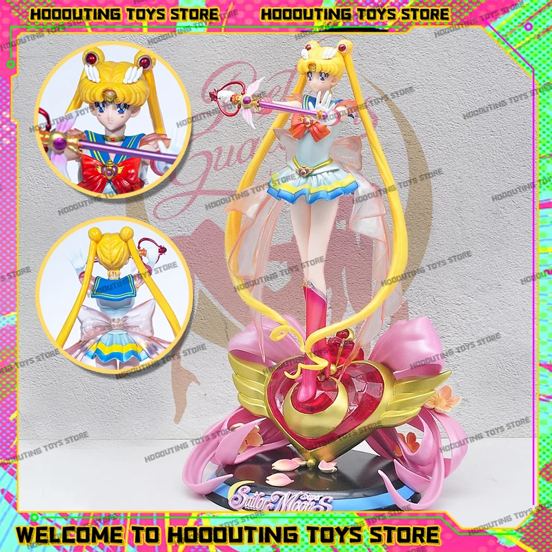 Sailor Moon Anime Peripheral Statue Moon Hare Sailor Moon Standing Position GK Figure Two Dimensional Ornament Model toy