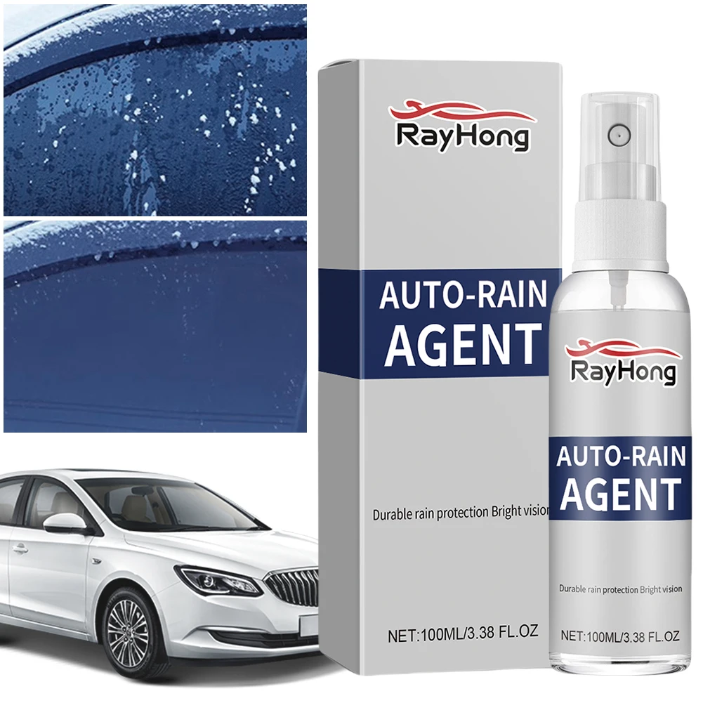 100ml Automobile Windshield Antirain Coating Agent Multifunctional Cars Nano Hydrophobic Coating Agent for Glass Rearview Mirror