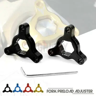 Ajustador 17mm concours motocicleta cnc alumínio suspensão garfo ajustador de pré-carga para bmw s1000rr s 1000 rr s 1000rr 2010-2018