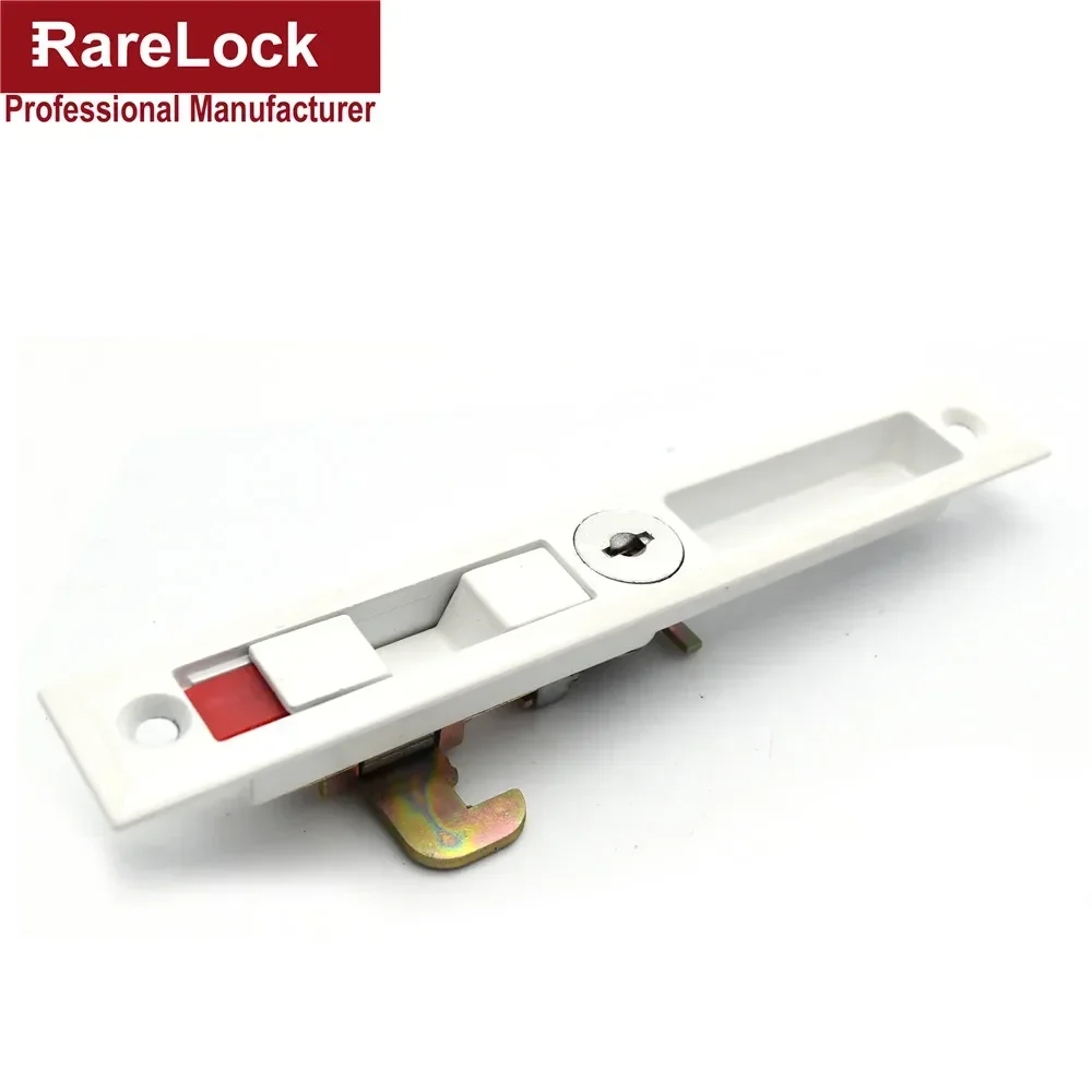 White Sliding Door Lock Green Red Indicator Label with Brass Keys for Bathroom Women Bag Shop Door Rarelock MMS227 G