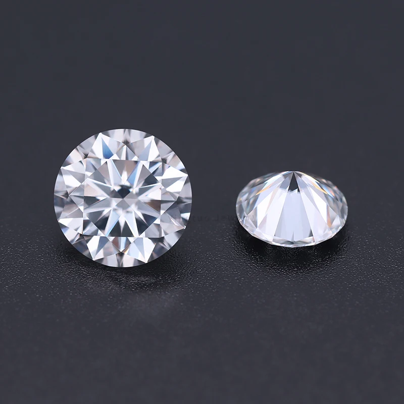 VVS1 Clarity D Color Loose Moissanite Excellent White Round Lab Created Diamond 6.5mm 1.0 Carat Stone