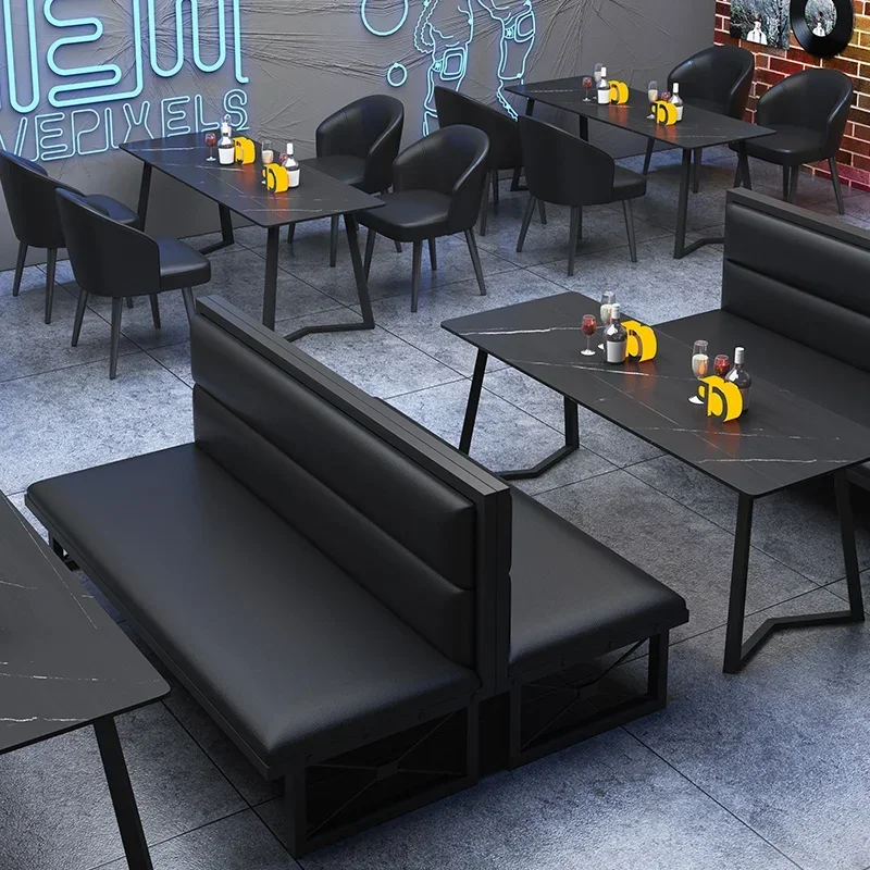 Retro industrial style bar Clear bar BBQ shop Tables and chairs Coffee restaurant Music dining bar Pub Sofa booth Dining table