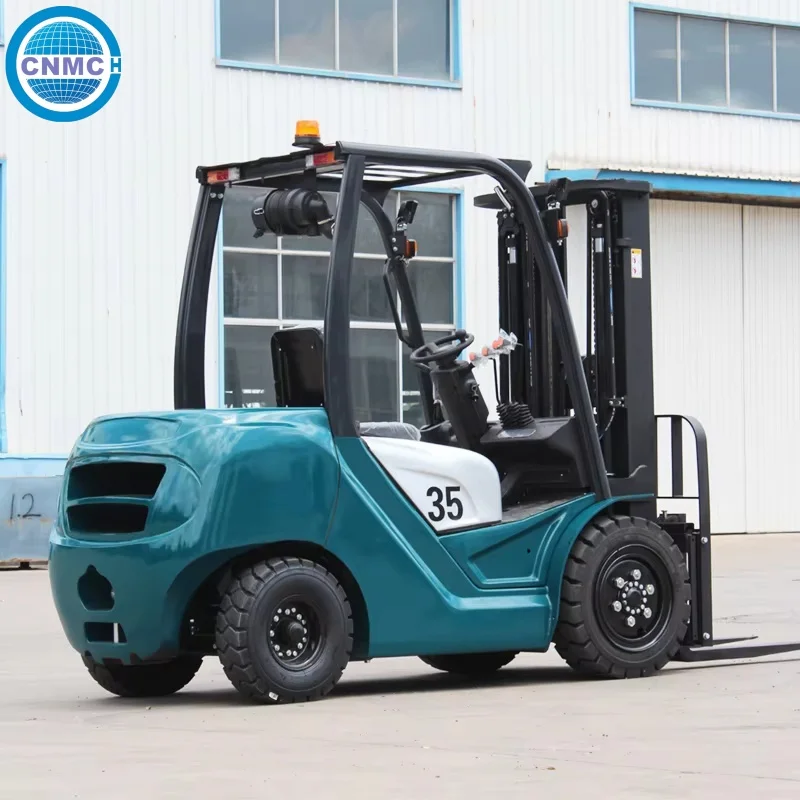 CN-35K Fuel forklift 3.5 Ton Pallet Stacker Diesel Forklift High Lifting Logistics Port Terminal Use CE Certified Customized