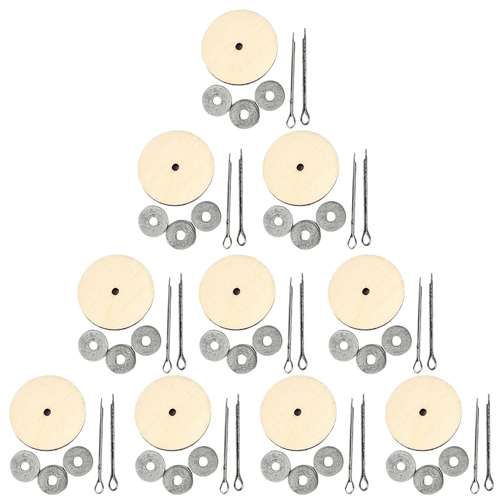 إكسسوارات مفصل دب قابلة للدوران ، مفاصل رأس لعبة ناعمة ، لوازم صناعة ، خشب حديد ، تصنعه بنفسك ، 10 مجموعات