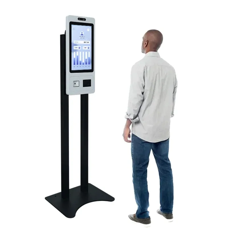 IRXSEE 15.6 Inch All In One Fast Food Self Service Payment Touch Panel Kiosk With Scanner
