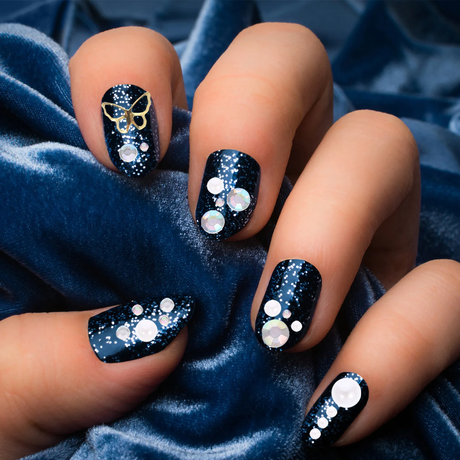 

Подвески для ногтей, женские украшения для ногтей, 2 коробки, маленькие украшения для девочек, рождественские принадлежности для маникюра, подвески для маникюра