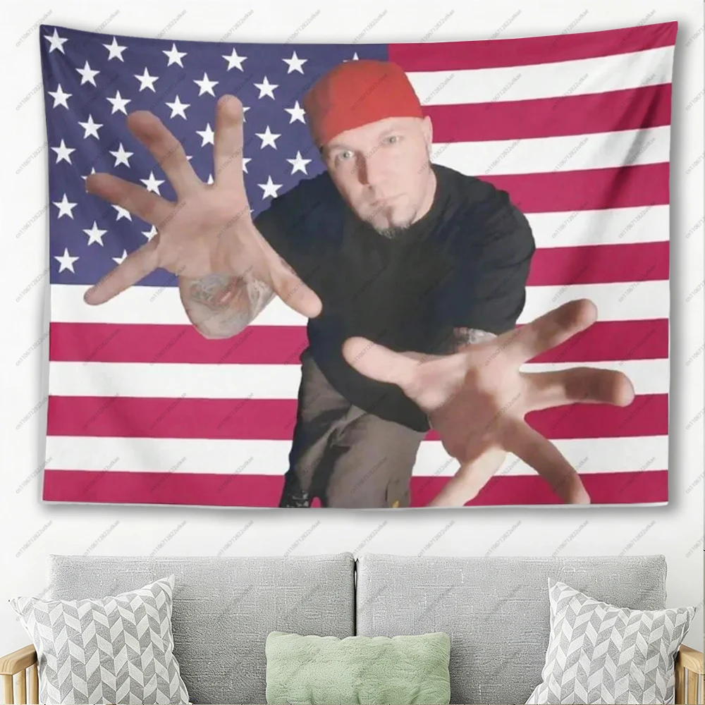 L-Limp Nu Metal Bizkit Tapestries, 90's Vintage Graphic Posters, Retro Aesthetic Wall Hanging, Funny Flag Banner For Home Decor