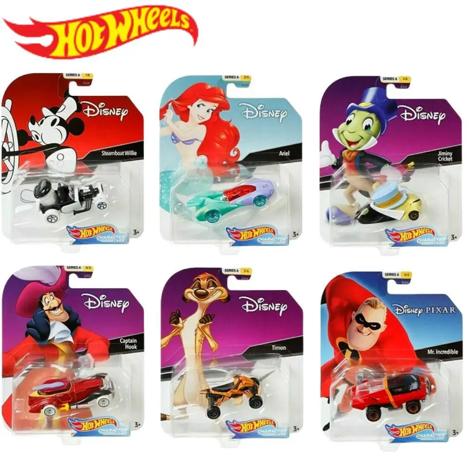 

В наличии Hot Wheels Disney 6 Series 1/64 Плутон Анна Олаф Памба Настенная Эльза Белль Baymax Коллекционная машина Игрушки Литой под давлением Автомобиль Подарок